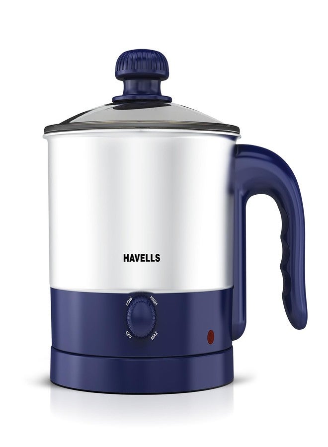 هافلز غلاية هافيلز ستيمور متعددة الاستخدامات | سعة 1.2 لتر | هيكل من مواد آمنة غذائيًا مع مقبض بارد الملمس | ملحقات تبخير متعددة | حماية أمان مزدوجة | 3 أوضاع لدرجة الحرارة (أزرق) - Image 1